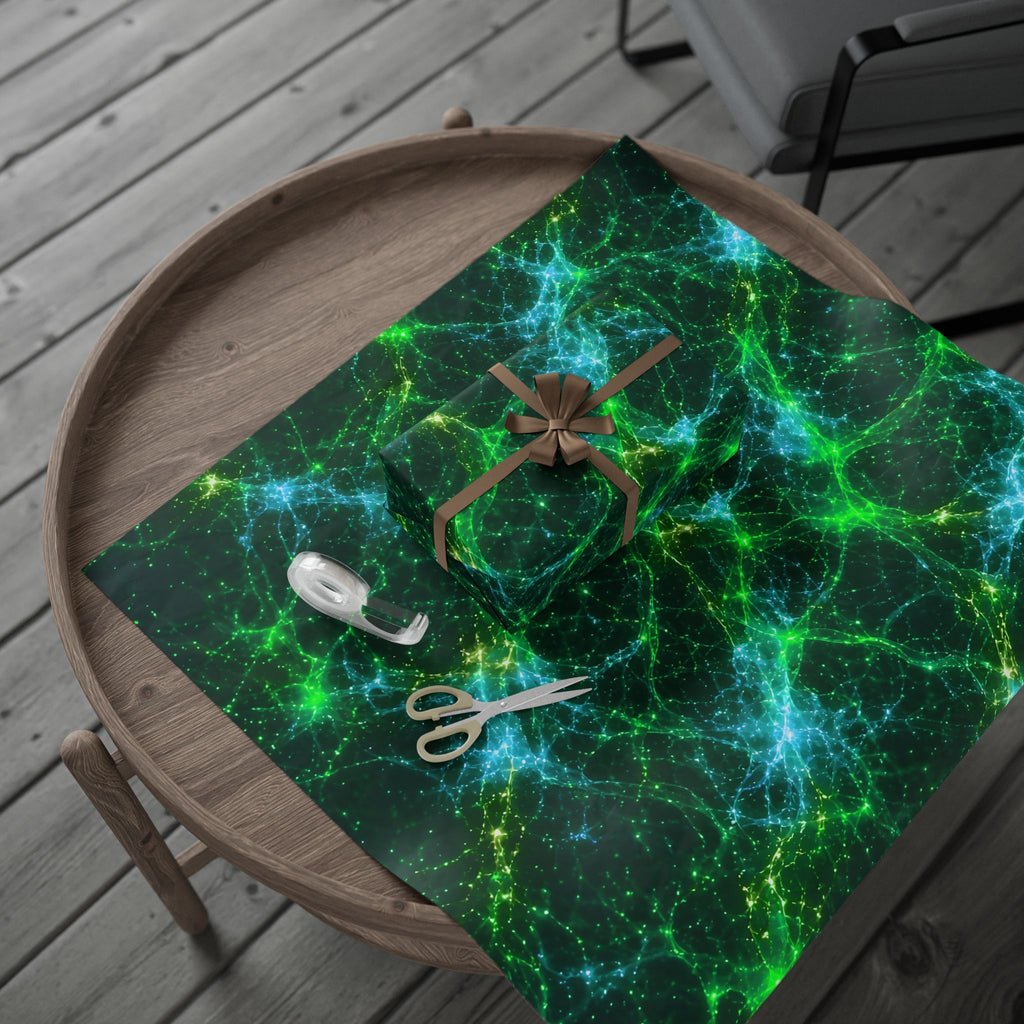 Neon Mycelium - Mermaid Wrapping Paper