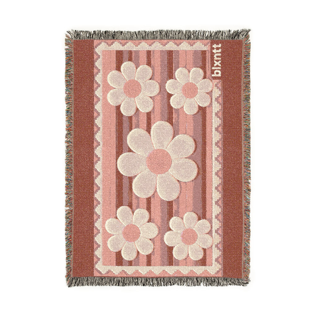 BLXNTT Pink Hippie Woven Blanket #2