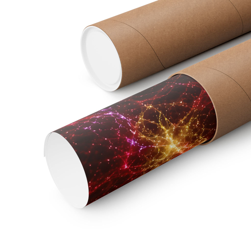 Neon Mycelium - Rainbow Nerve Poster