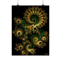 Copper Infinity - Emerald & Gold Poster