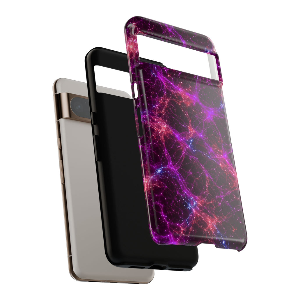 Neon Mycelium - Ember Orchid Phone Case