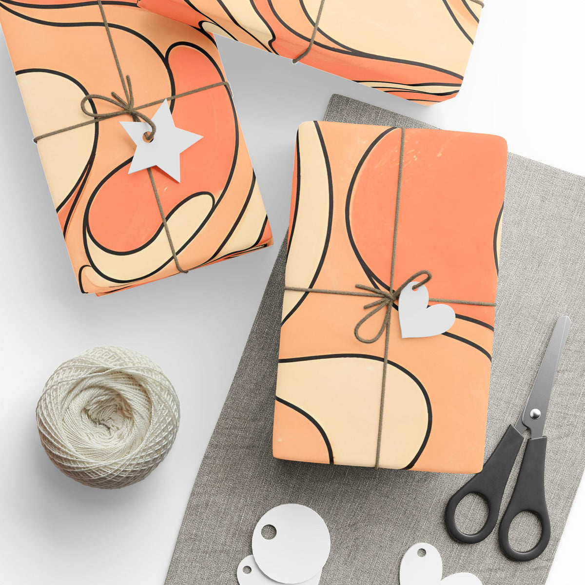 Fillmore Flow - Peach Wrapping Paper