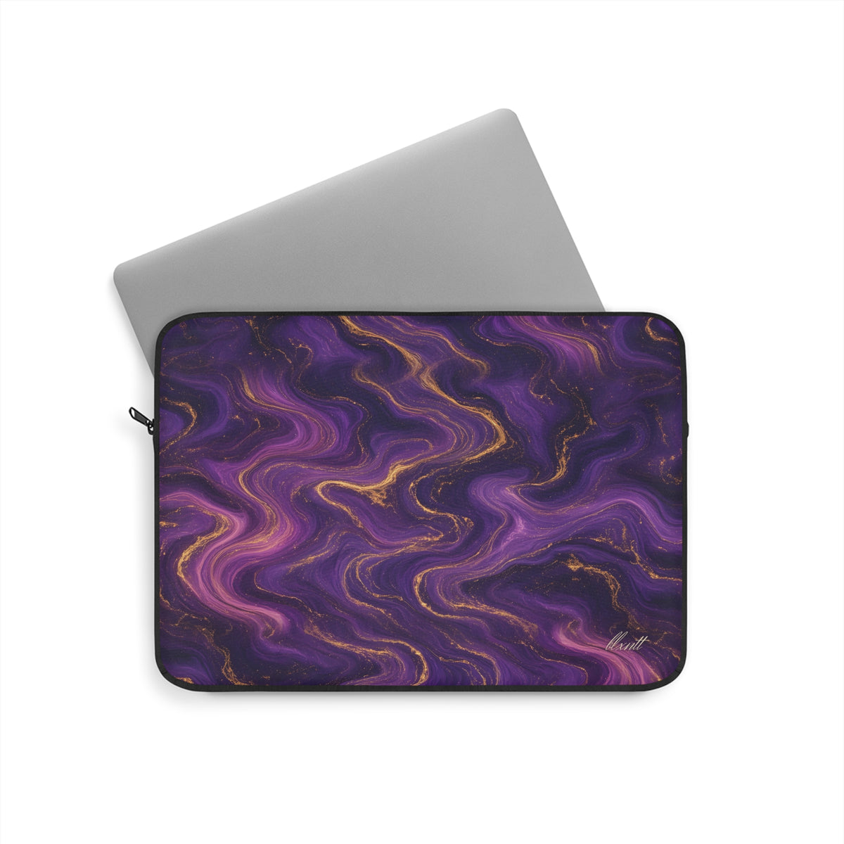 Royal Purple Marble Laptop Sleeve