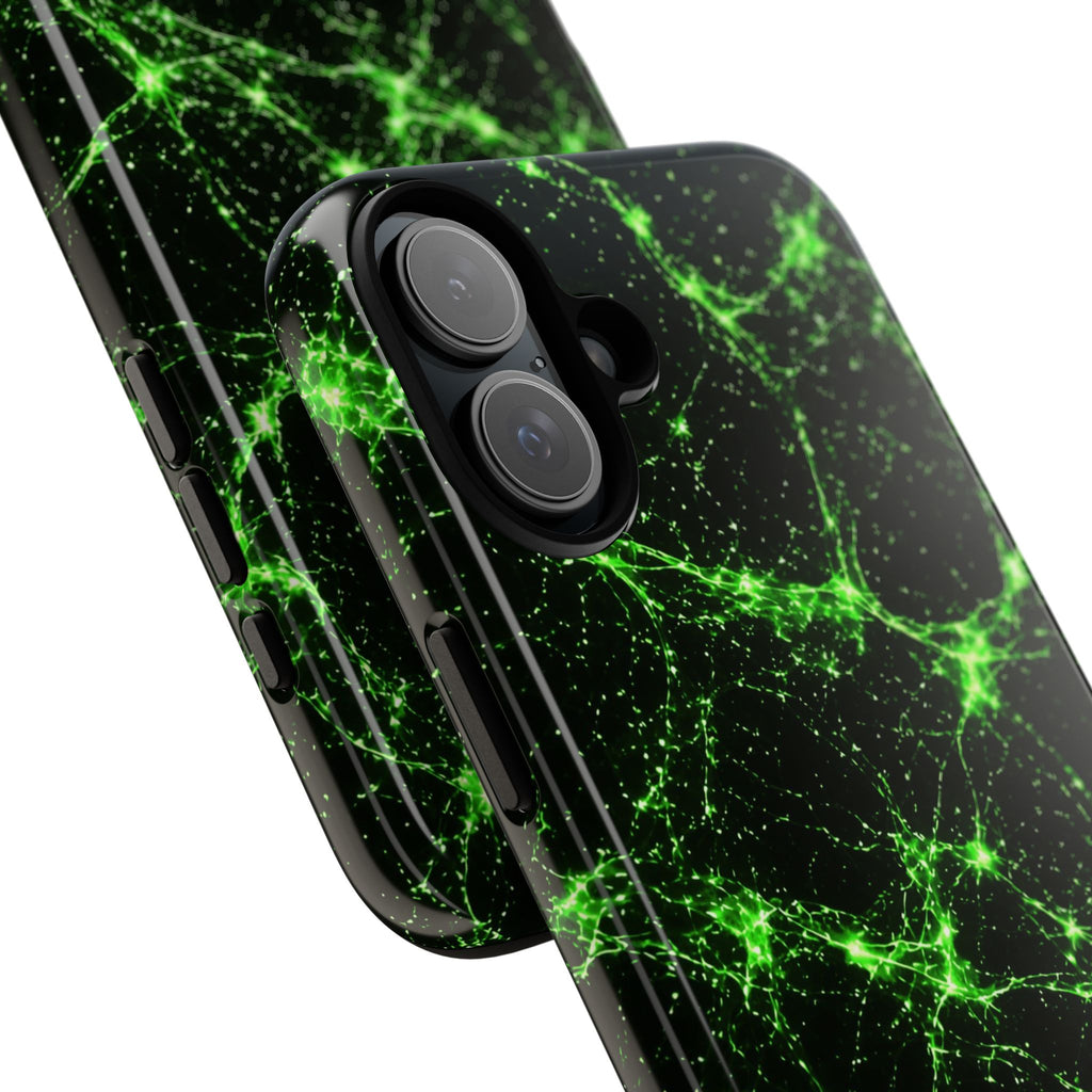 Neon Mycelium - Toxic Lime Phone Case