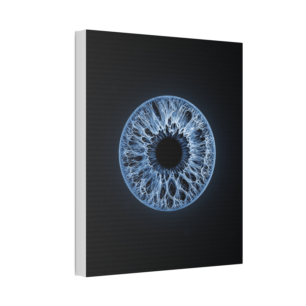 BLXNTT Iris – Lace Web Blue Glossy Canvas