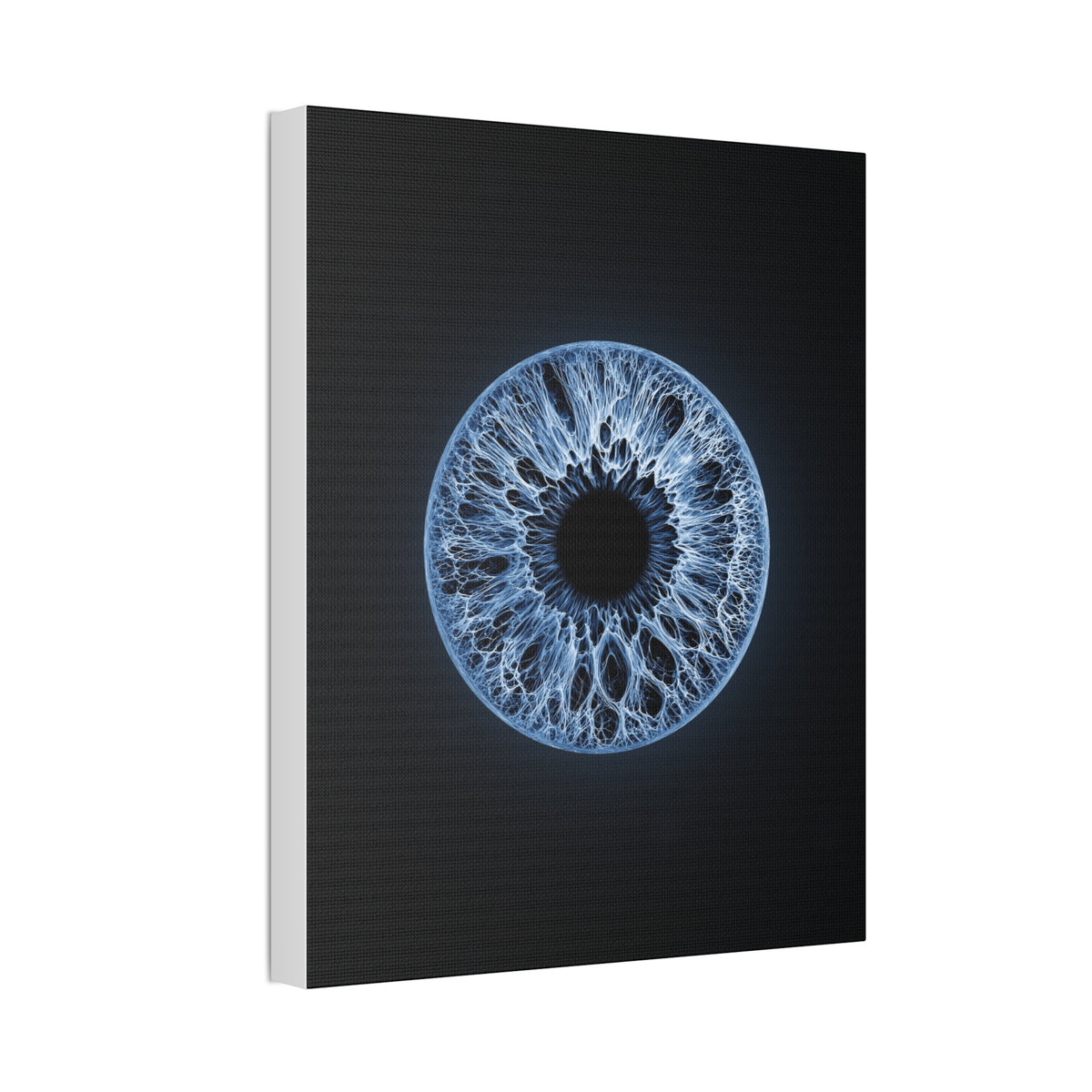 BLXNTT Iris – Lace Web Blue Glossy Canvas