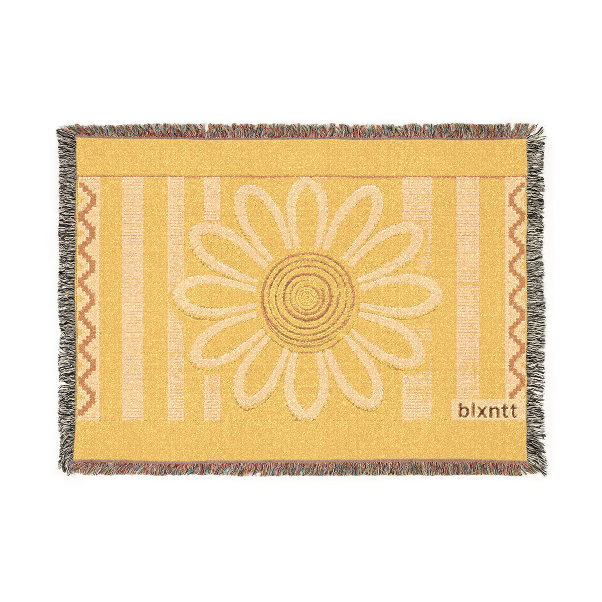 BLXNTT Yellow Hippie Woven Blanket #1