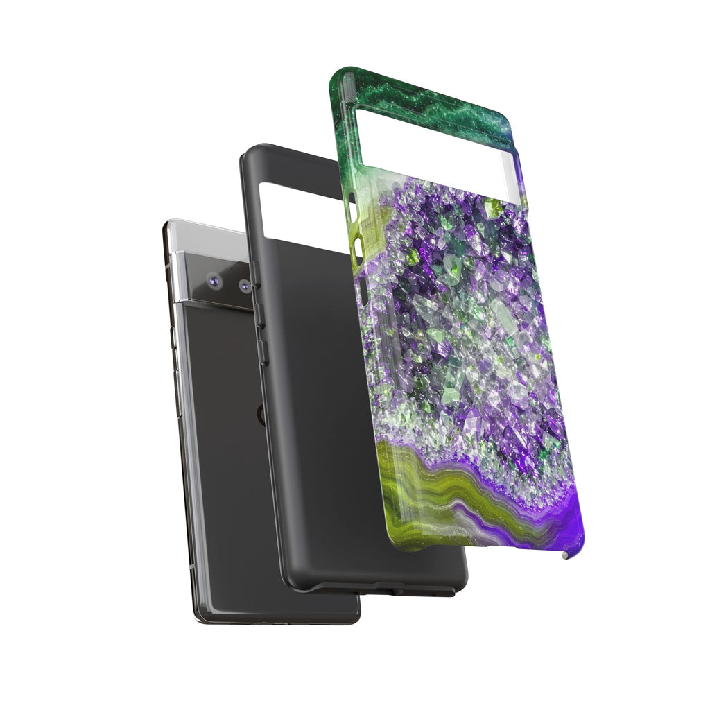 Geode Core - Ruby Emerald Phone Case