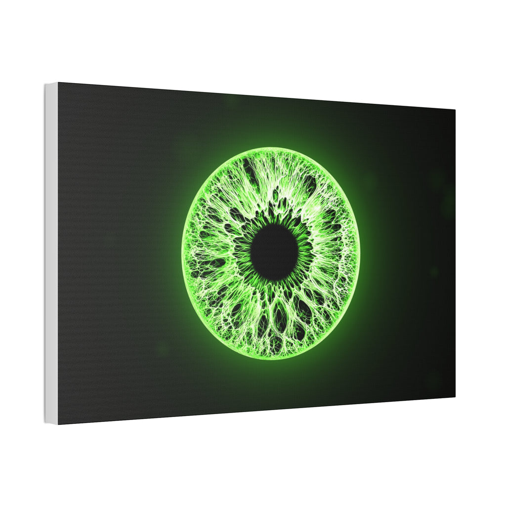 BLXNTT Iris – Lace Web Lime Shock Glossy Canvas