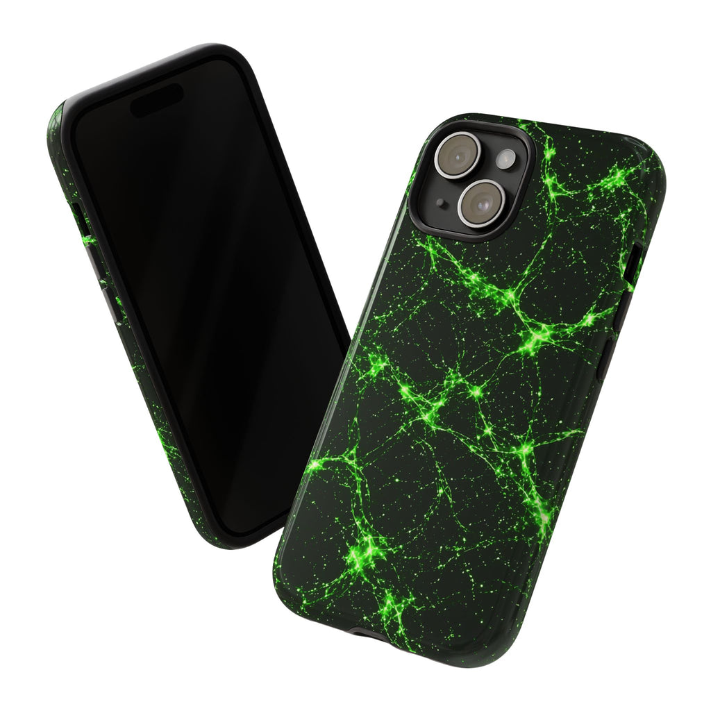 Neon Mycelium - Toxic Lime Phone Case
