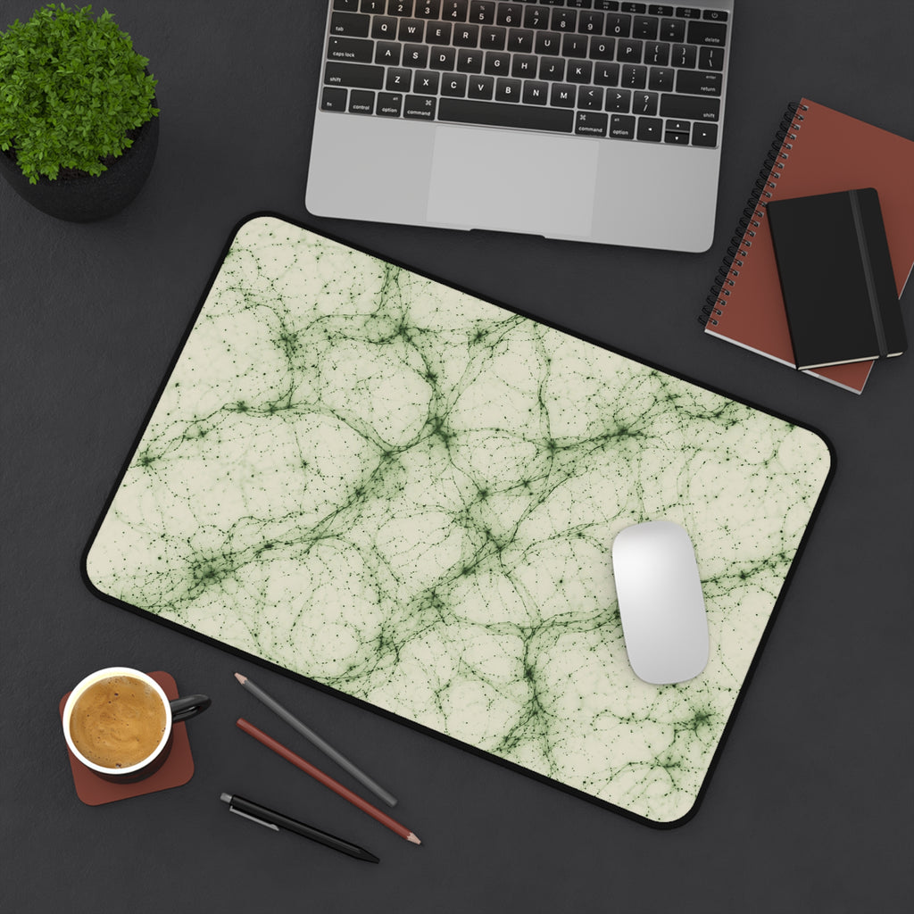 Neon Mycelium - Matcha Latte Desk Mat