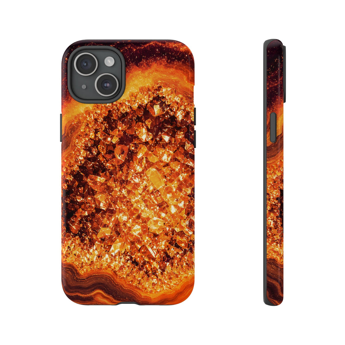 Geode Core - Molten Lava Phone Case