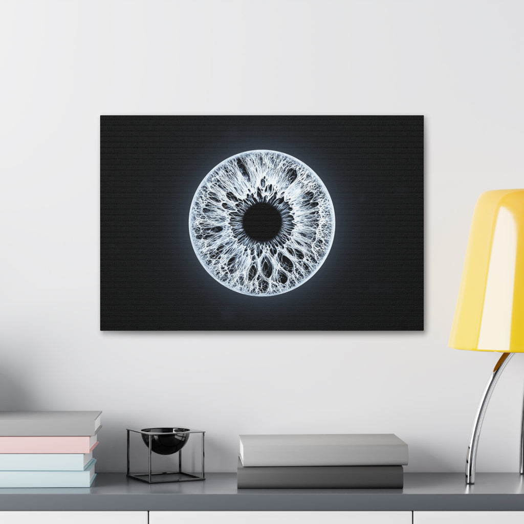 BLXNTT Iris – Lace Web Ice Silver Glossy Canvas