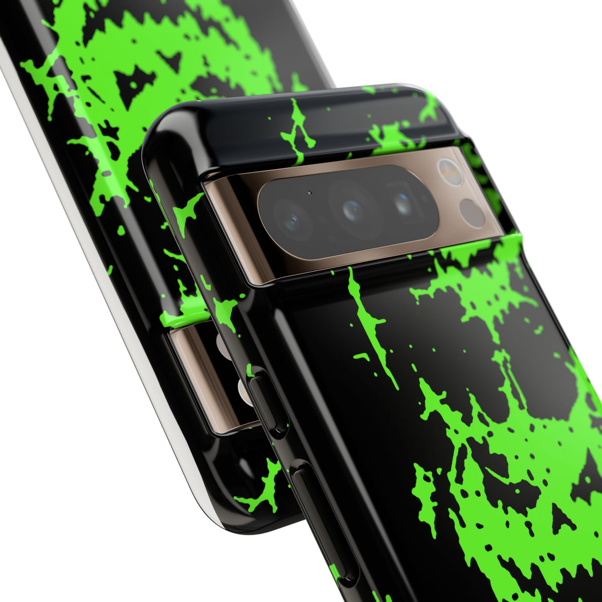 Green Spiderweb Pumpkin Phone Case