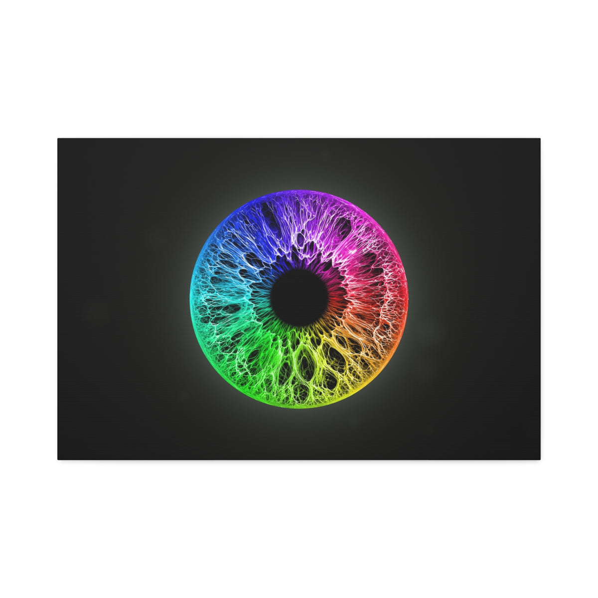 BLXNTT Iris – Lace Web Rainbow Sectors Glossy Canvas
