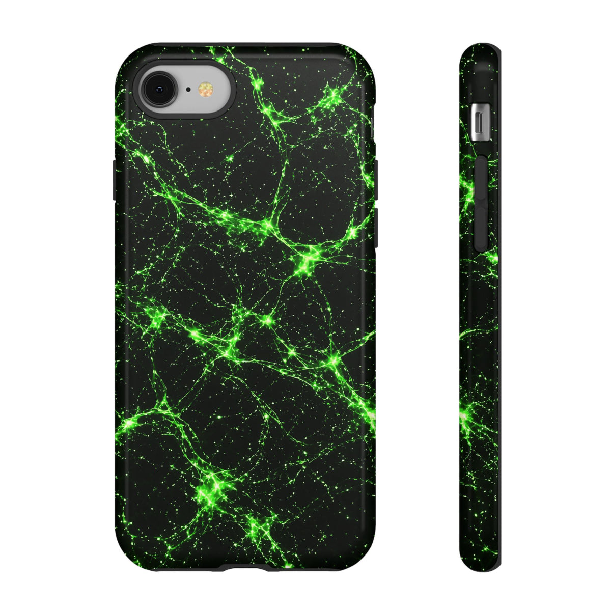 Neon Mycelium - Toxic Lime Phone Case