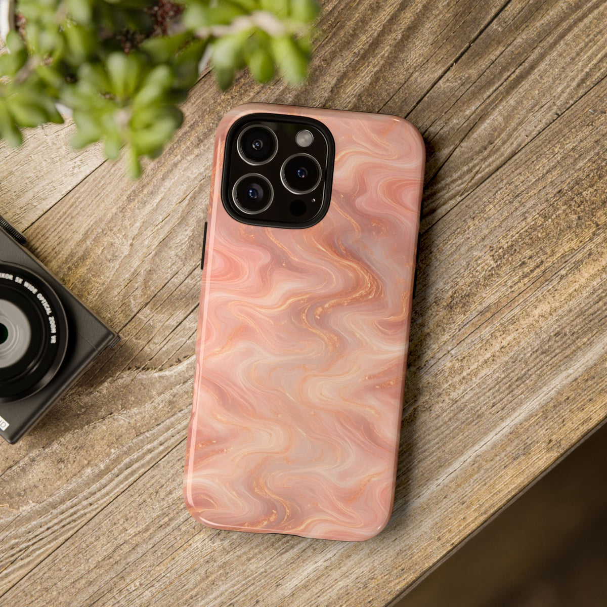 Rose Gold Marble Phone Case