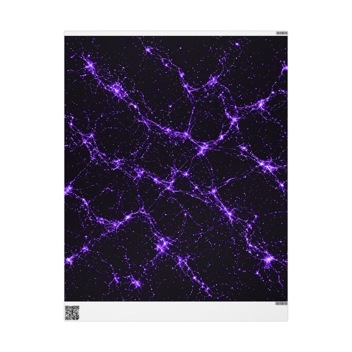 Neon Mycelium - Ultraviolet Wrapping Paper