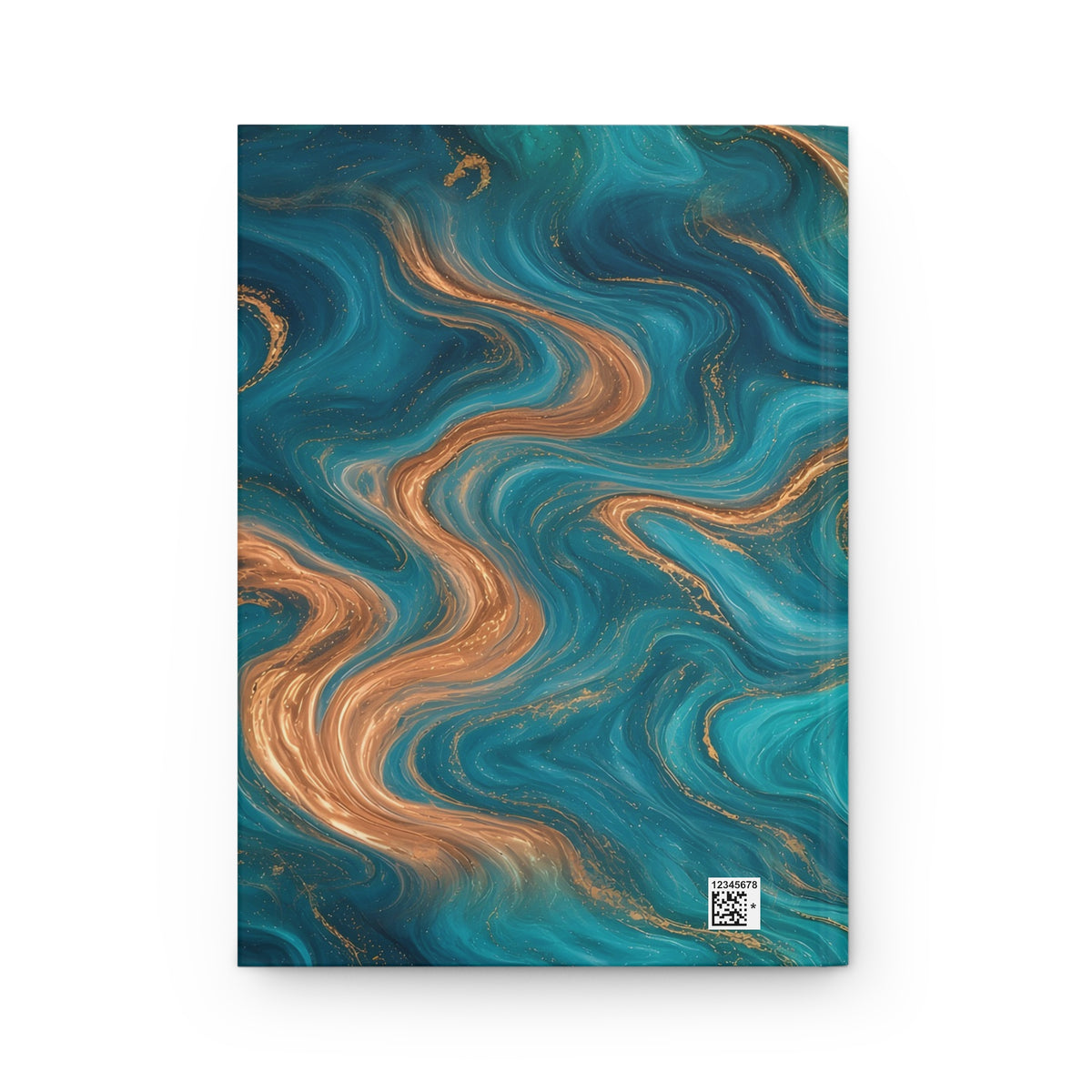 Turquoise & Copper Marble Hardcover Journal