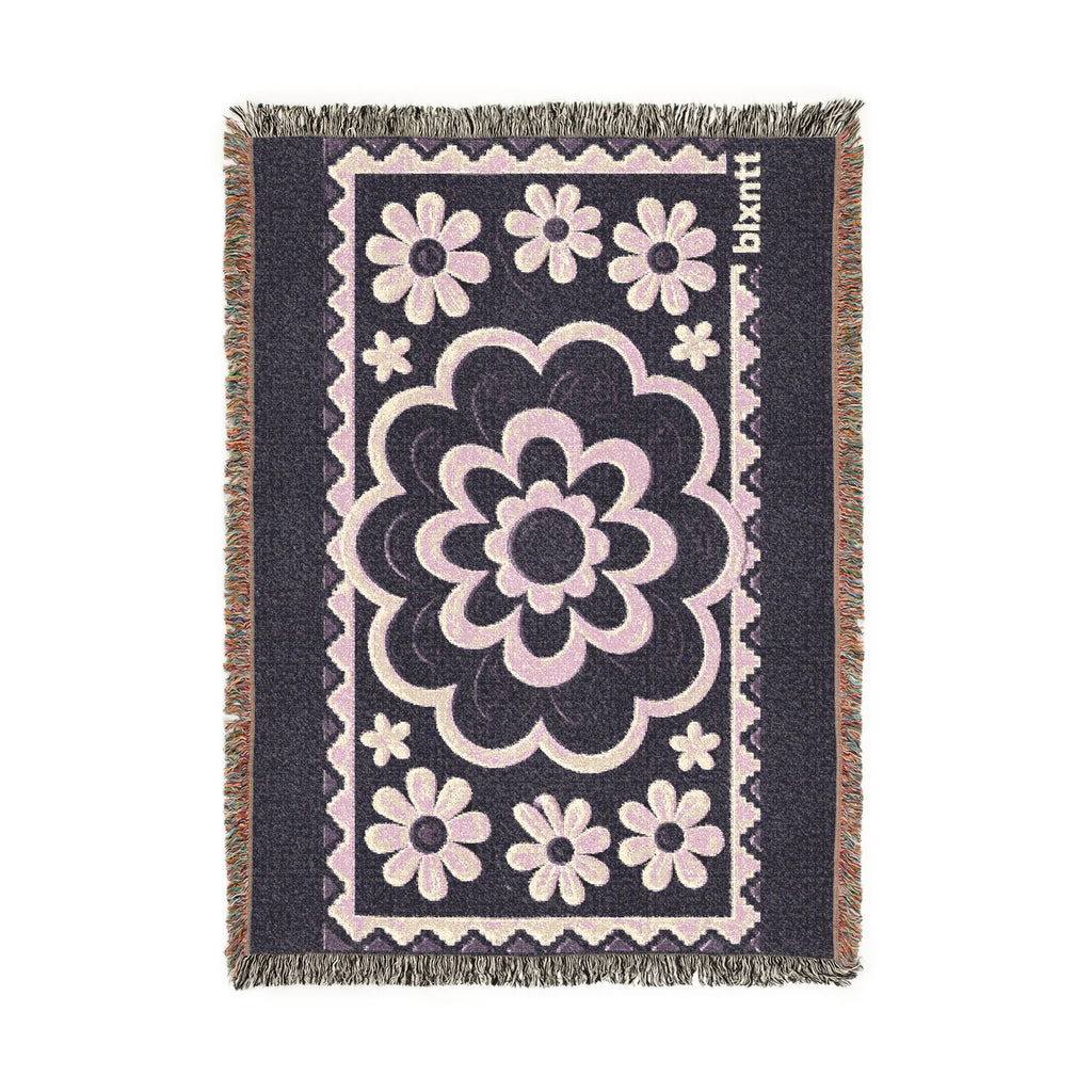 BLXNTT Purple Hippie Woven Blanket #1