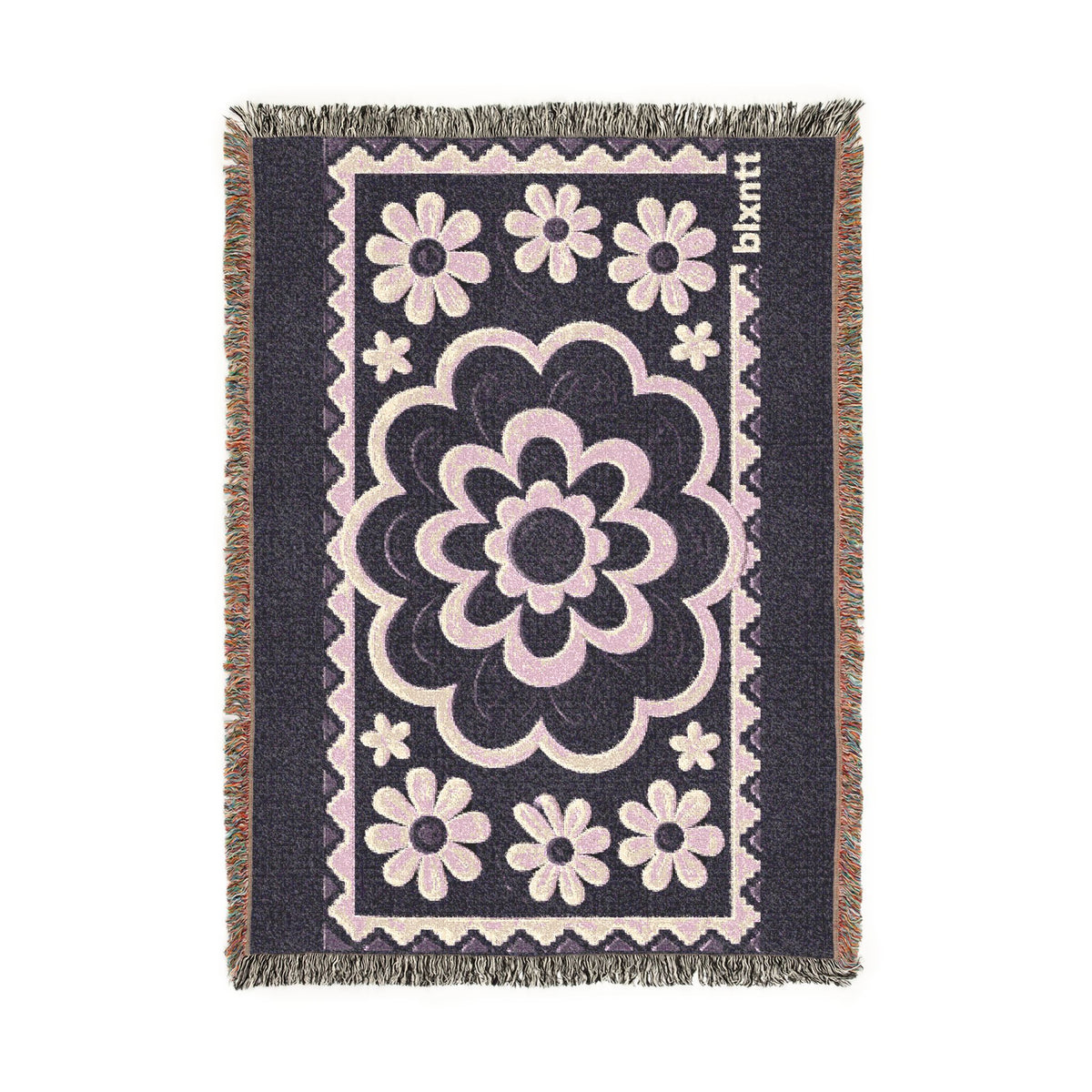 BLXNTT Purple Hippie Woven Blanket #1