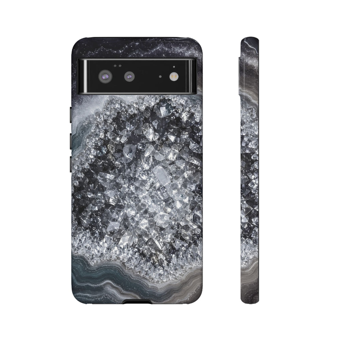 Geode Core - Silver Smoke Phone Case