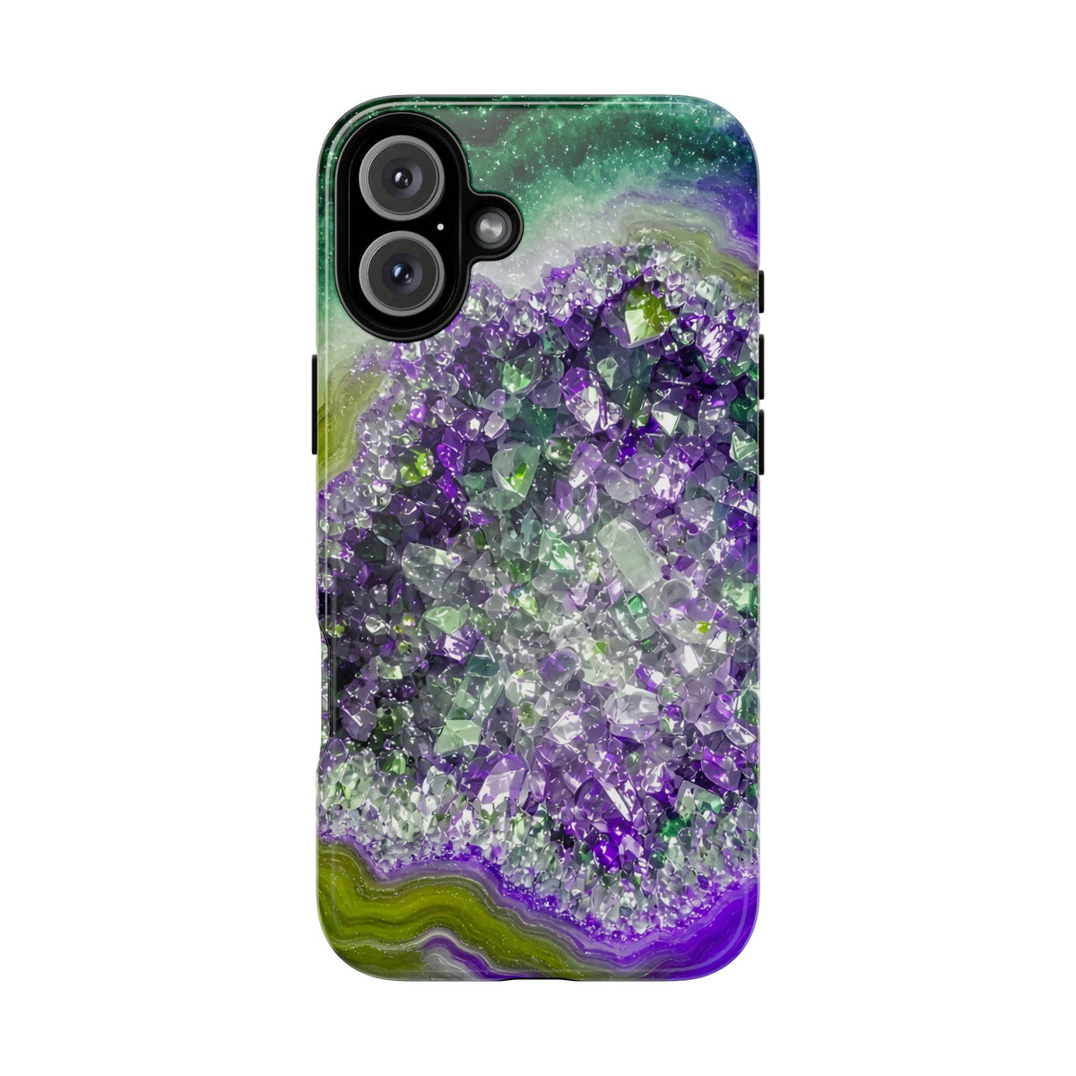 Geode Core - Ruby Emerald Phone Case