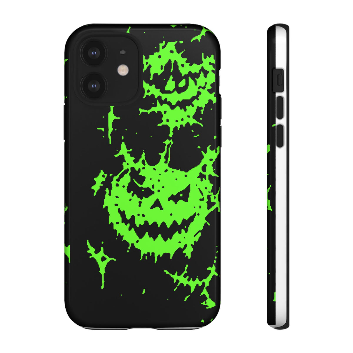 Green Spiderweb Pumpkin Phone Case