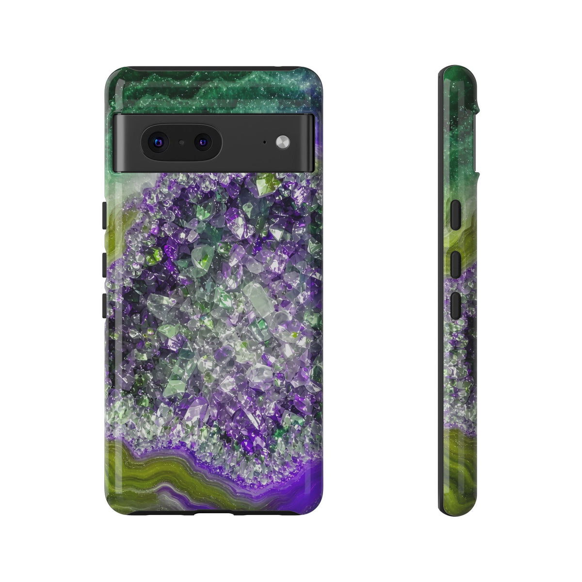 Geode Core - Ruby Emerald Phone Case