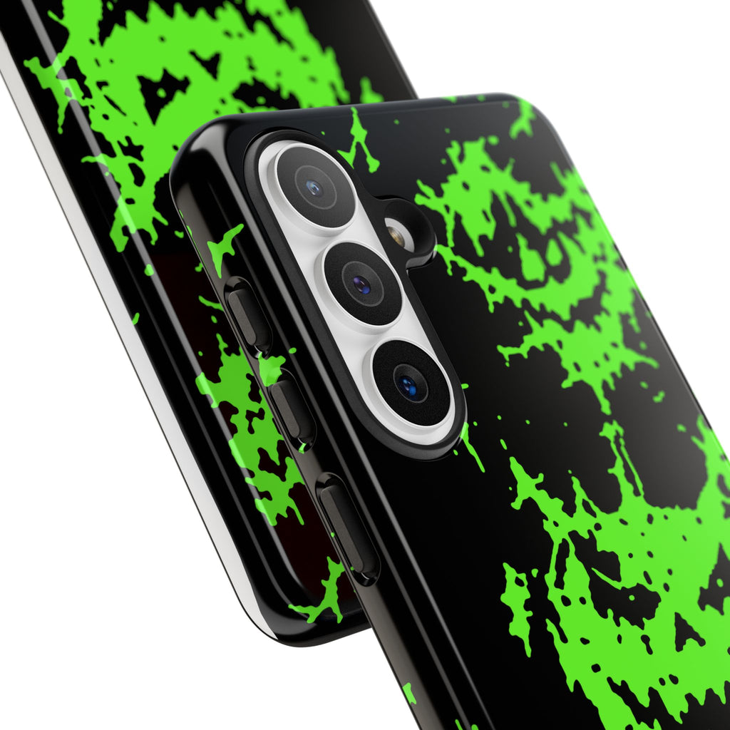 Green Spiderweb Pumpkin Phone Case