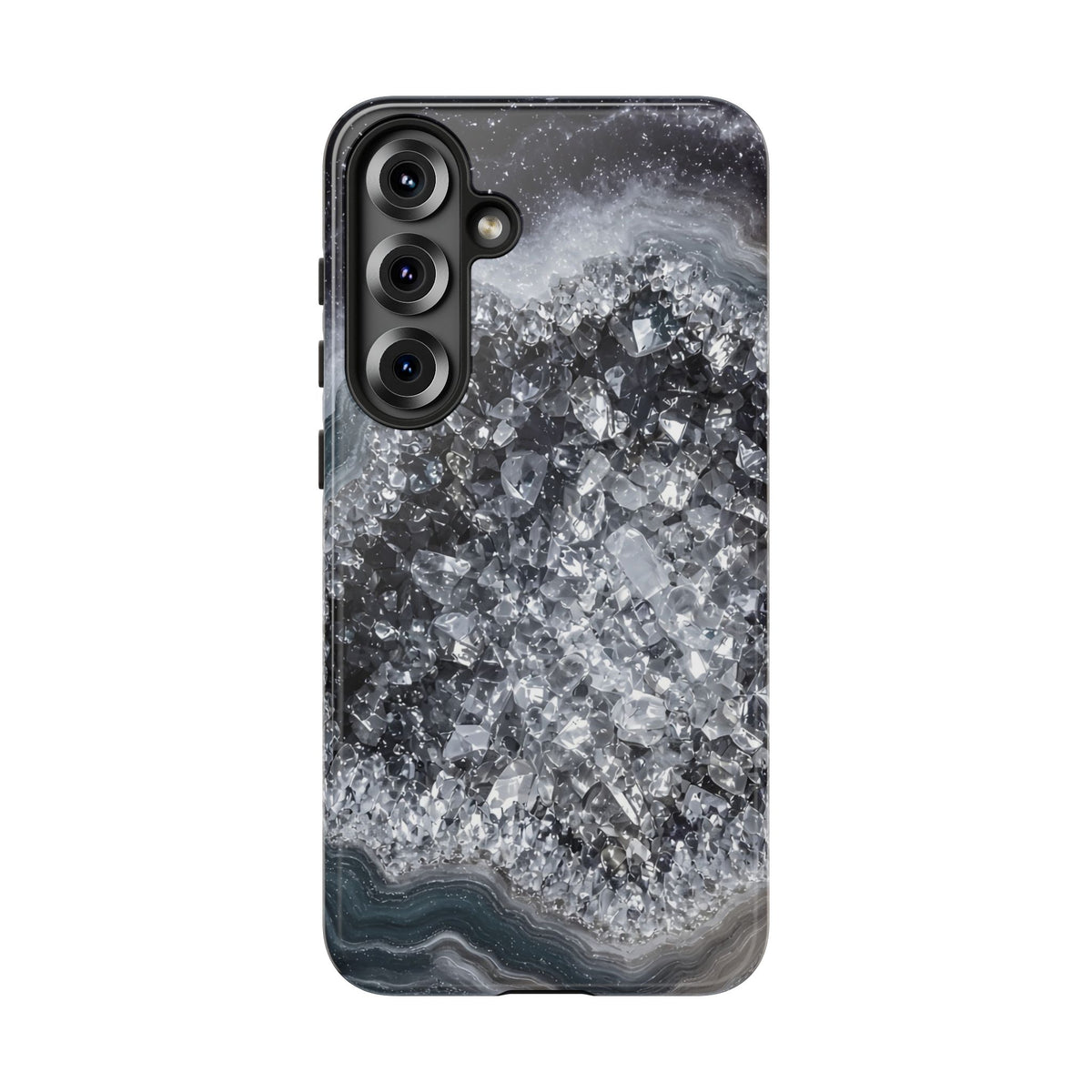 Geode Core - Silver Smoke Phone Case