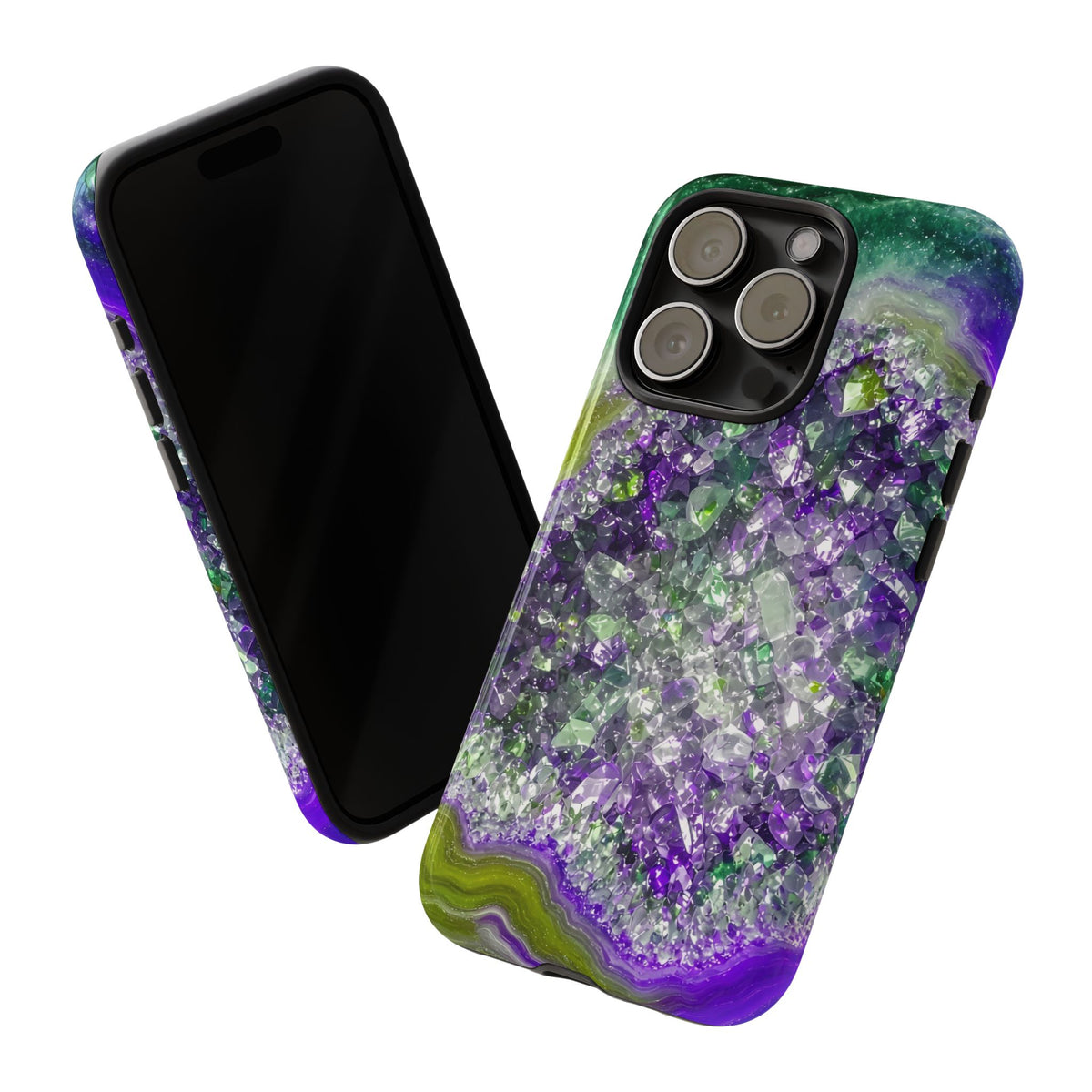 Geode Core - Ruby Emerald Phone Case