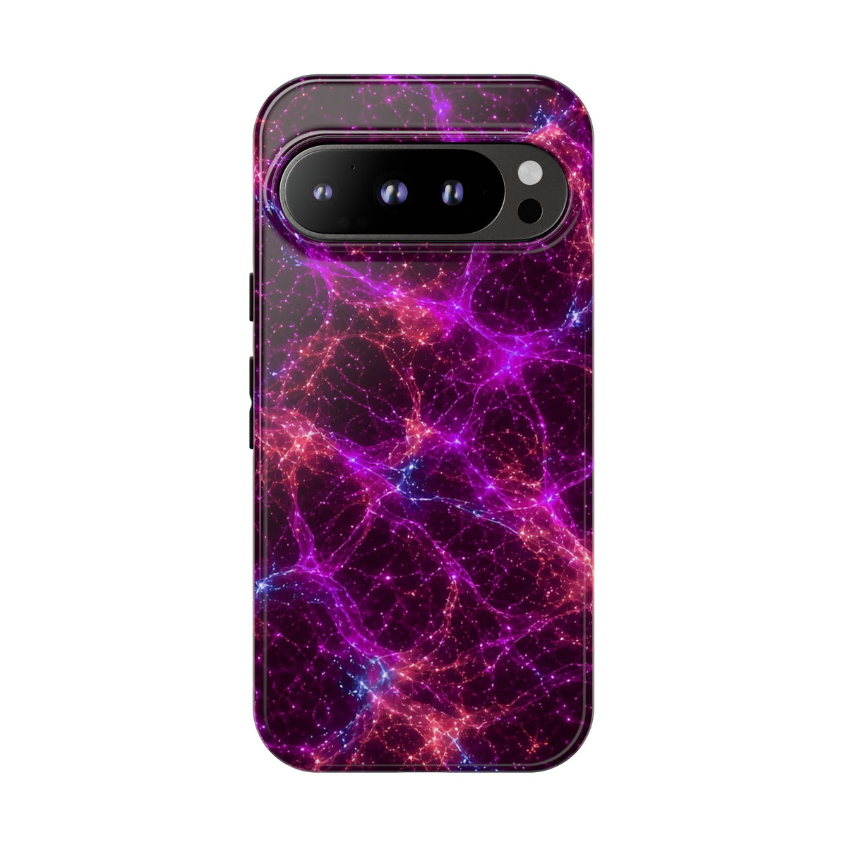 Neon Mycelium - Ember Orchid Phone Case