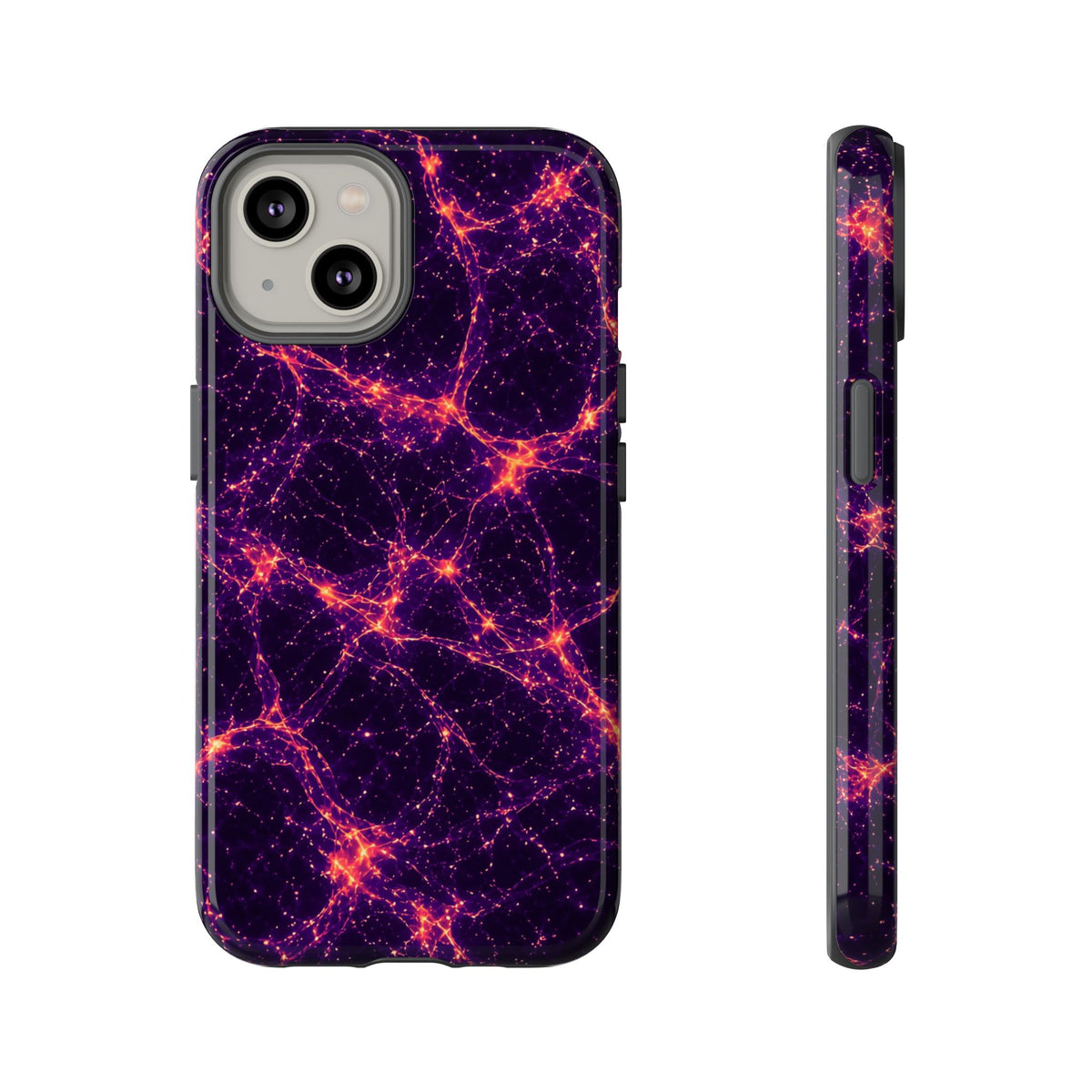 Neon Mycelium - Sunset Synapse Phone Case