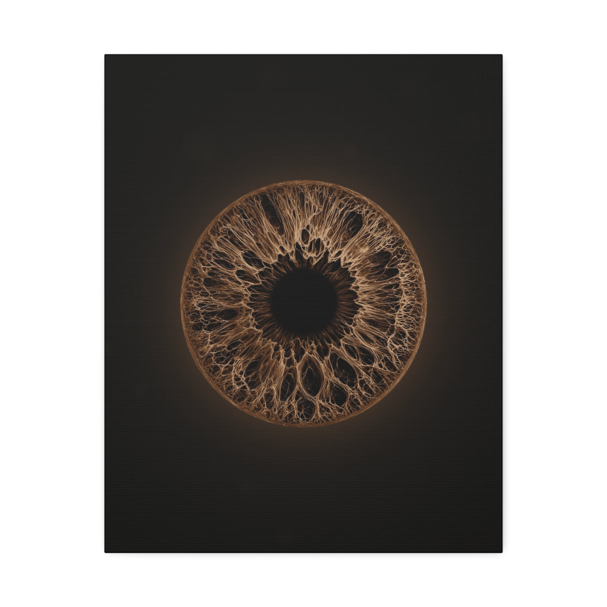 BLXNTT Iris – Lace Web Dark Brown Glossy Canvas