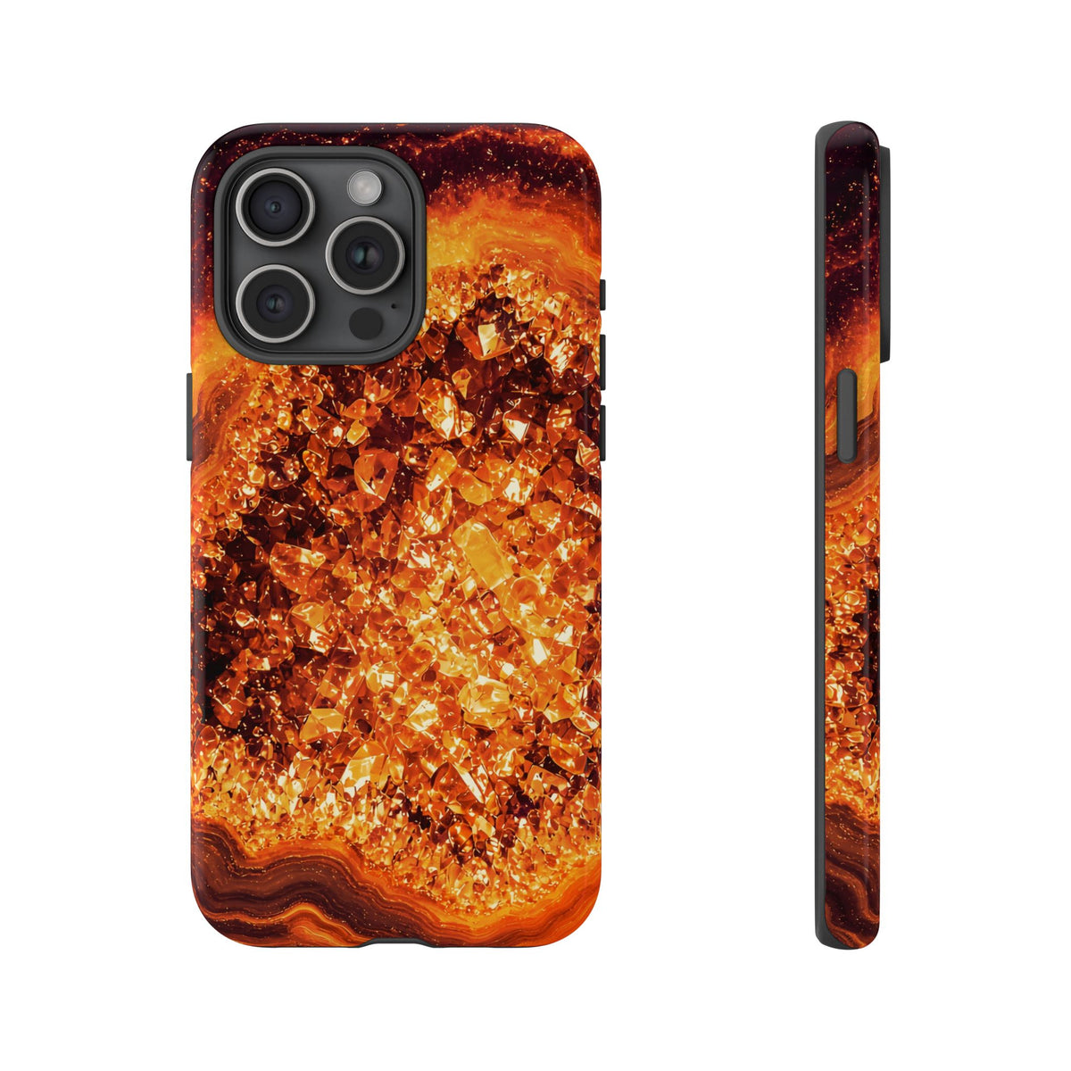 Geode Core - Molten Lava Phone Case