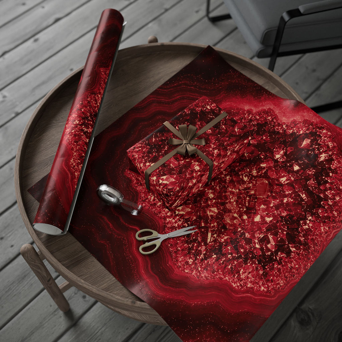 Geode Core - Cherry Cola Wrapping Paper