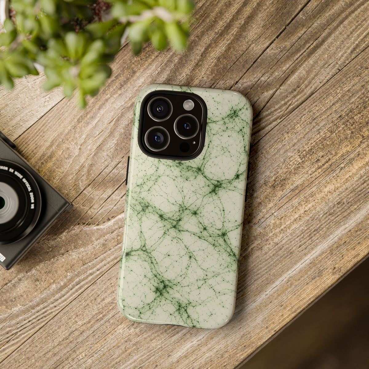 Neon Mycelium - Matcha Latte Phone Case