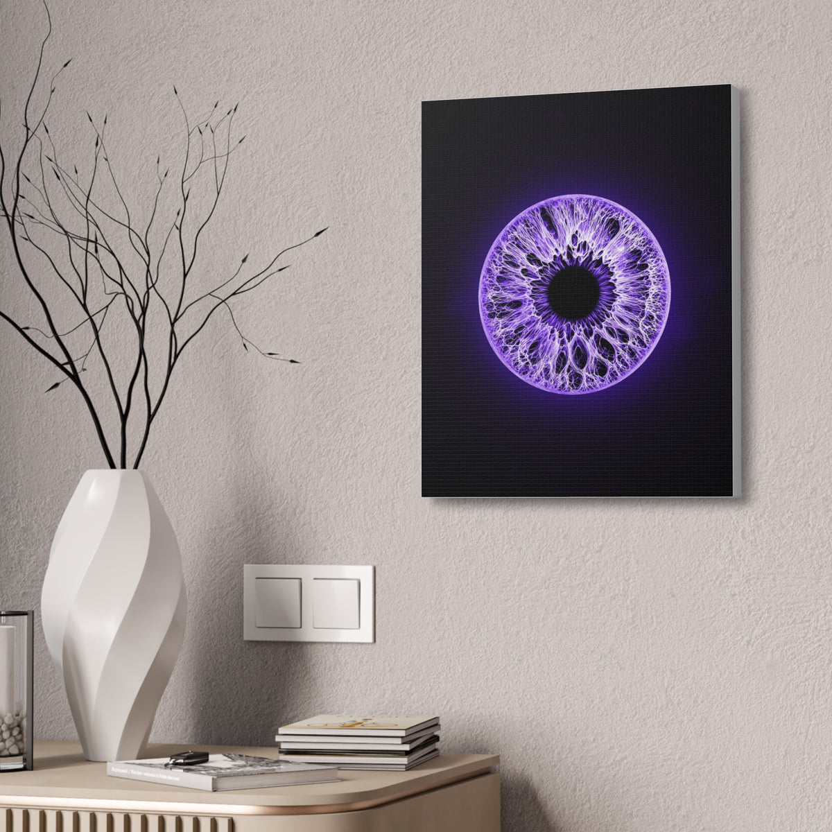 BLXNTT Iris – Lace Web Ultraviolet Glossy Canvas