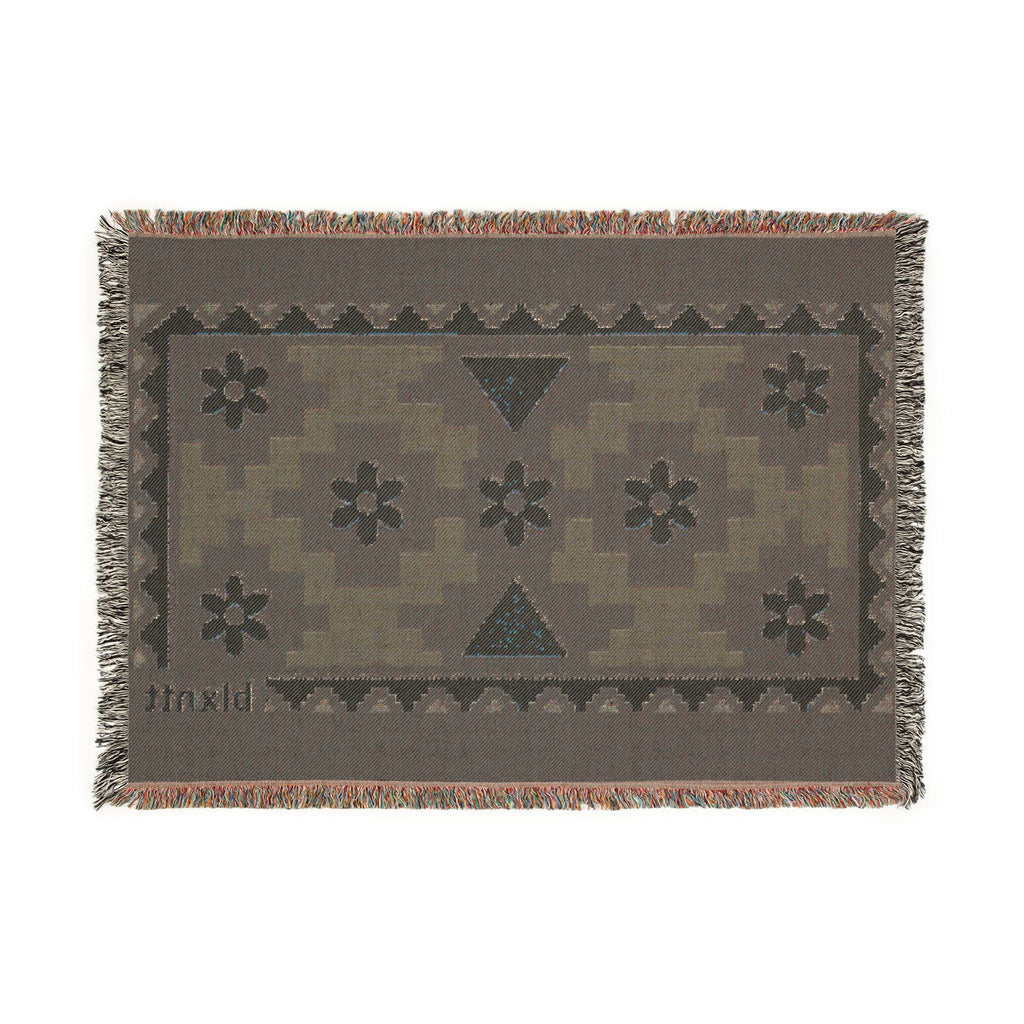 BLXNTT Blue Hippie Woven Blanket #4