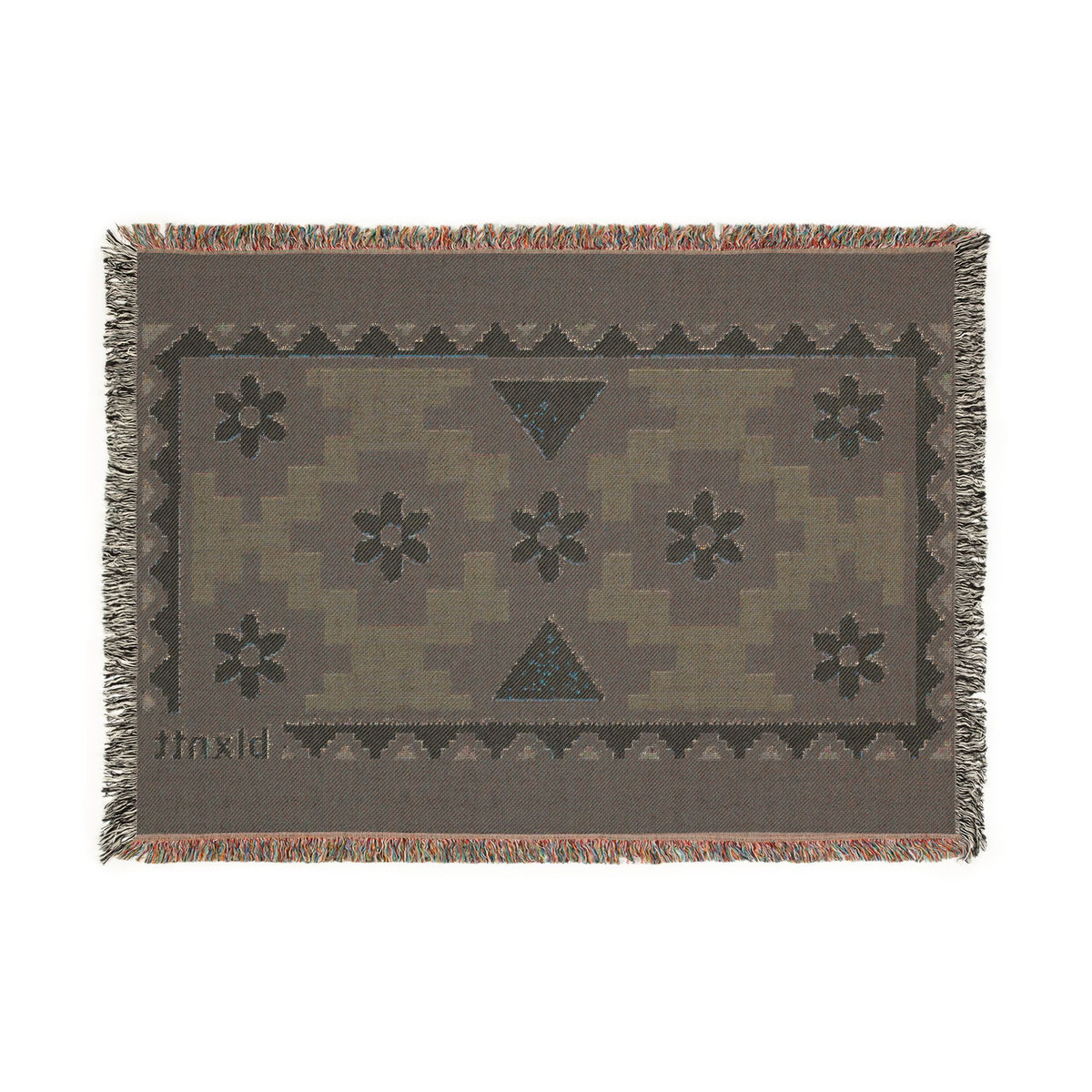 BLXNTT Blue Hippie Woven Blanket #4