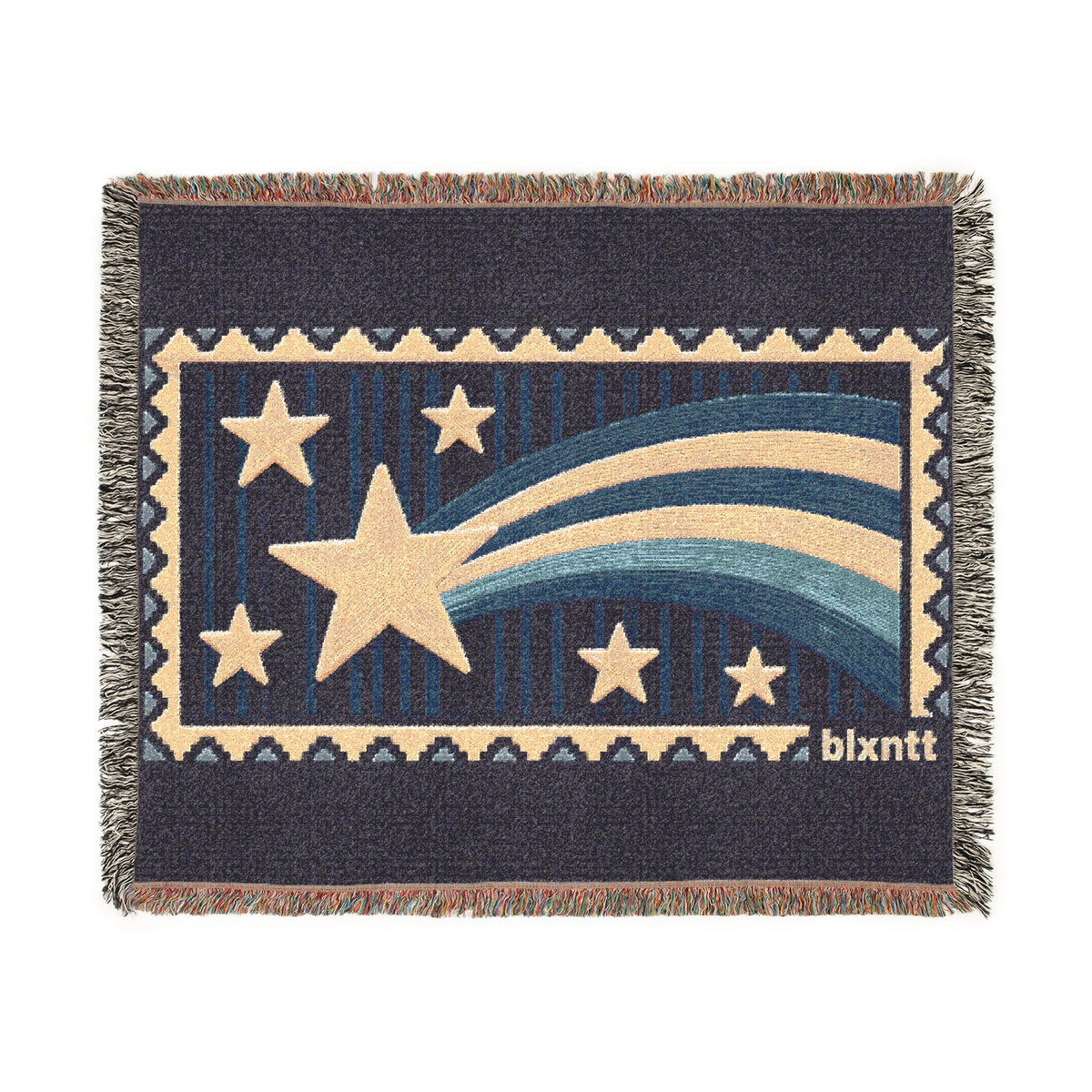 BLXNTT Blue Hippie Woven Blanket #2