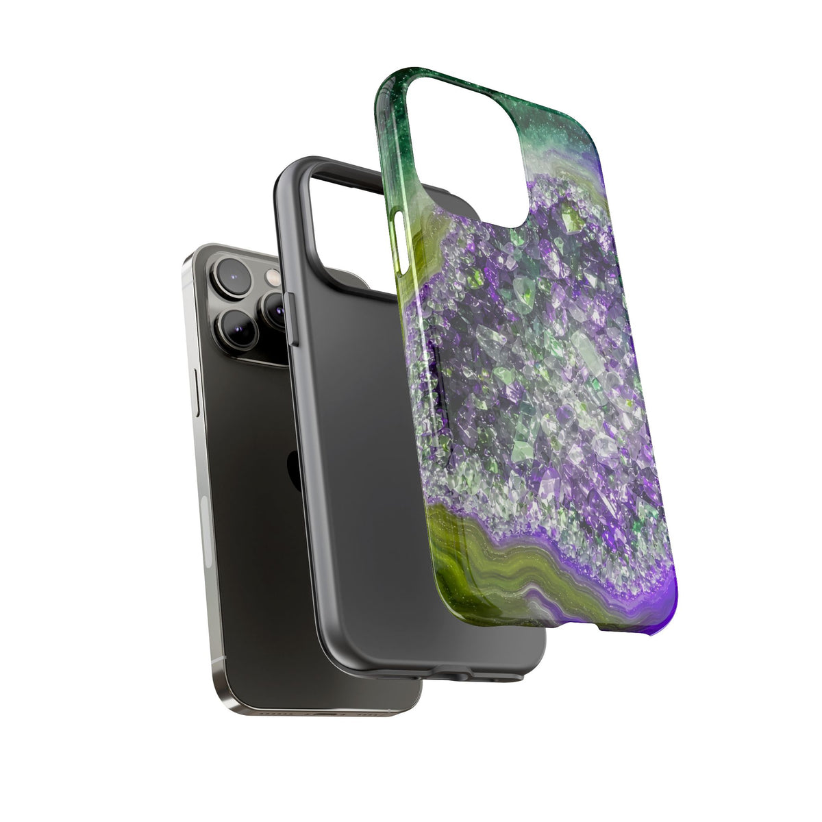 Geode Core - Ruby Emerald Phone Case