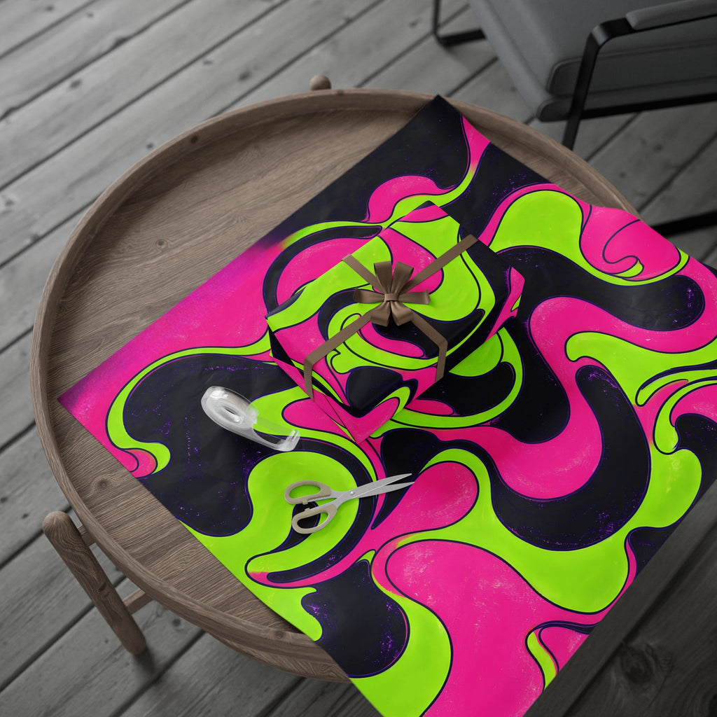 Fillmore Flow - Blacklight Wrapping Paper
