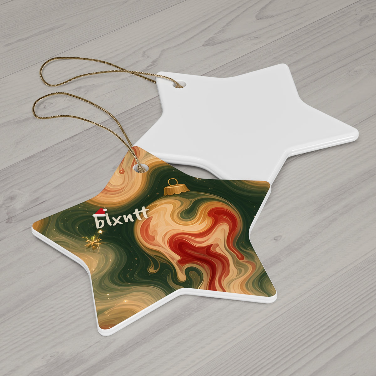 Melting Ornaments Trippy Christmas Ornament