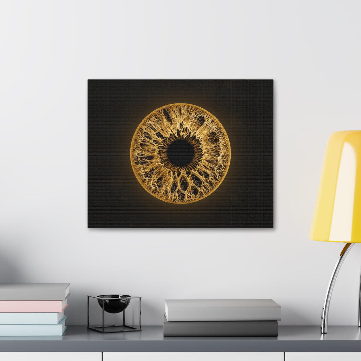 BLXNTT Iris – Lace Web Amber Glossy Canvas