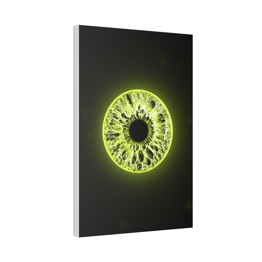 BLXNTT Iris – Lace Web Toxic Chartreuse Glossy Canvas