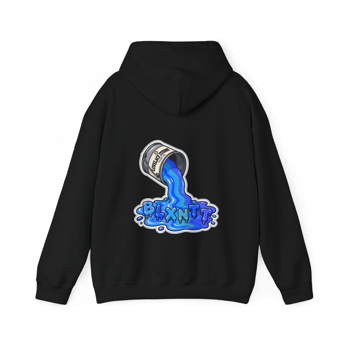 BLXNTT Paint Spill Hoodie - Blue (Black)