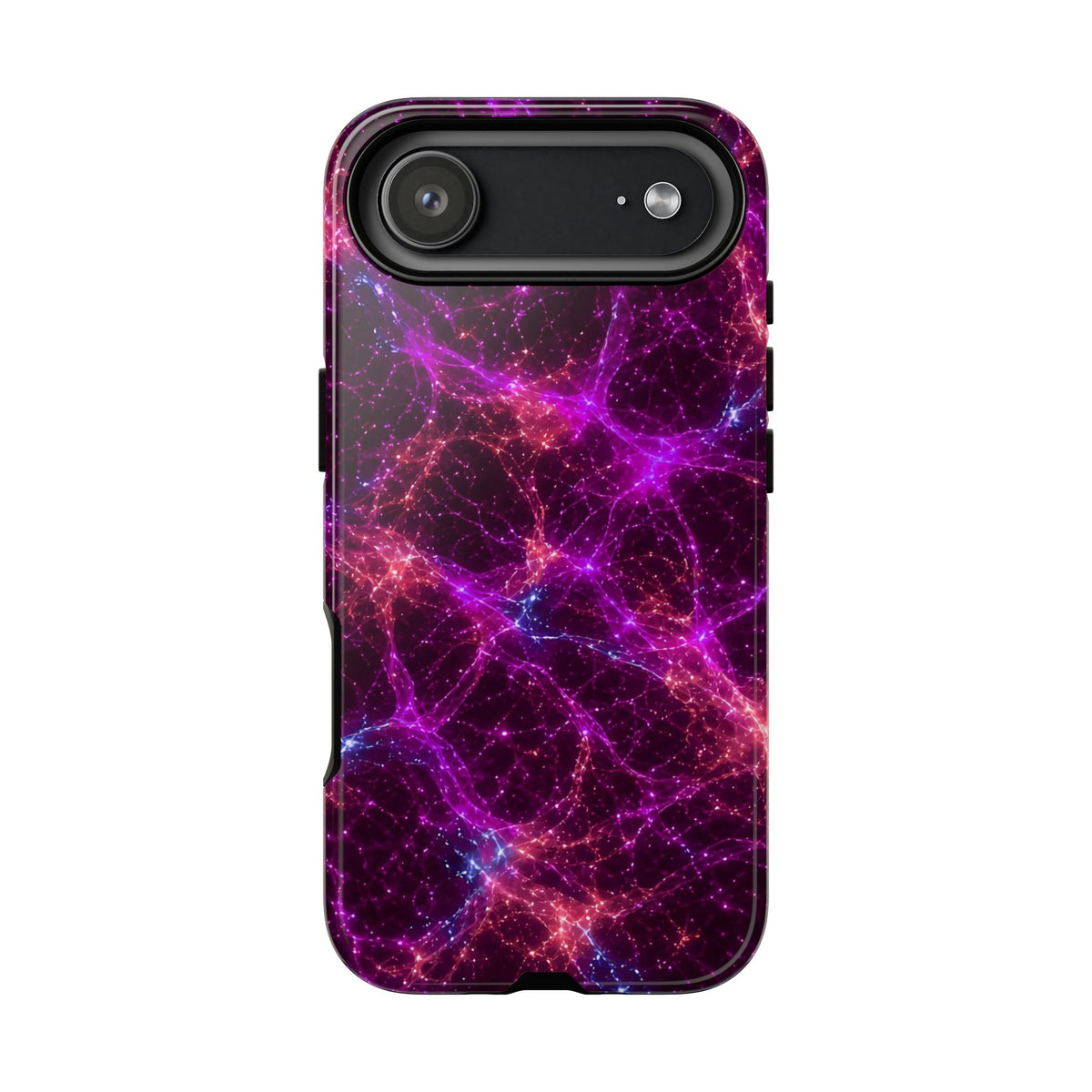 Neon Mycelium - Ember Orchid Phone Case