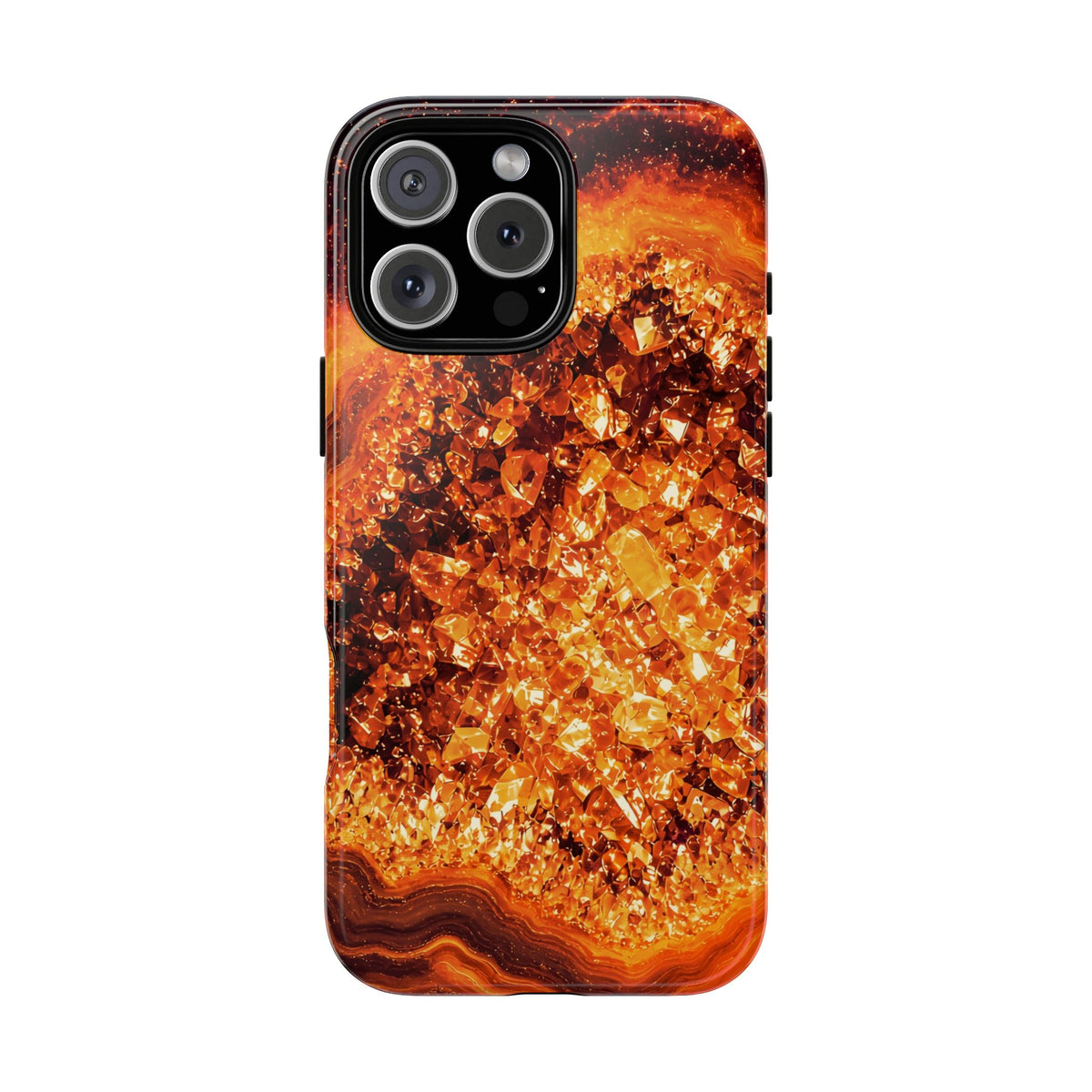 Geode Core - Molten Lava Phone Case